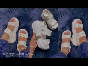 CROCS MEGA CRUSH SANDAL UNBOXING REVIEW & ON FOOT TRY ON | BONE COLORWAY | MOST WANTED CROC STYLE!