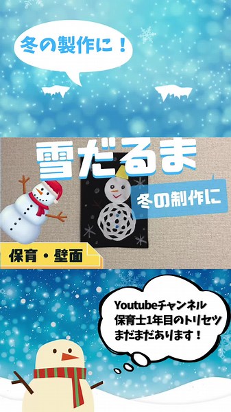 冬の壁面制作: 雪だるまの素敵な作り方