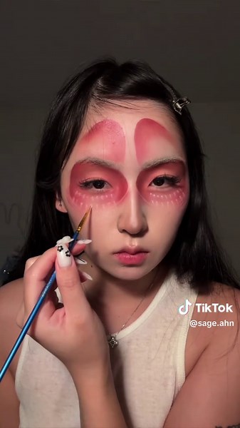 for the two ppl who asked for a tutorial 🫶 #attackontitan #femaletitan #mikasa #halloweenmakeup #fyp