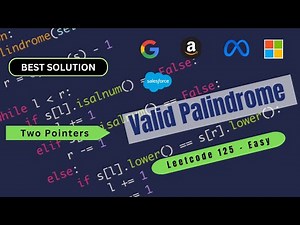 Valid Palindrome | Two Pointers | Python | LeetCode 125 | Top Interview 150