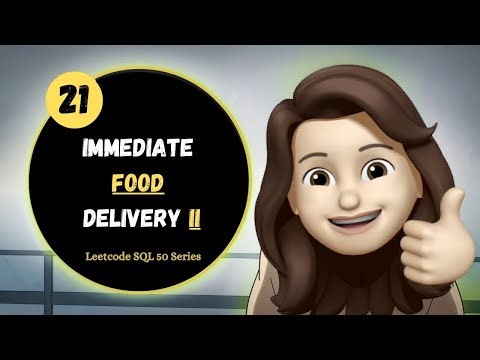 Immediate Food Delivery II | LeetCode SQL 50 | SQL Solution