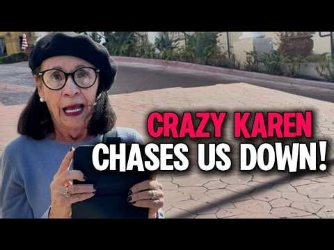 SHE CHASES us down, COPS CALLED