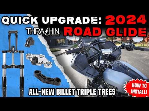 2024 Harley-Davidson Road Glide Upgrade: Billet Triple Trees! (How To Install!)