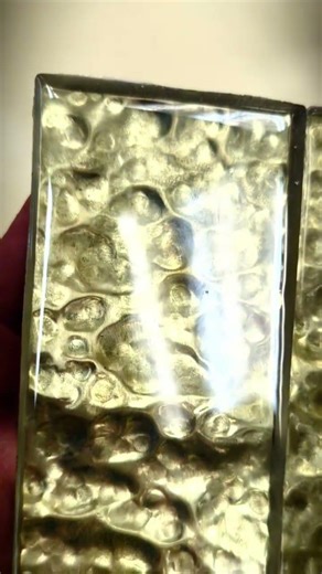 Hammered Brass Knife Handle Scales. I think these turned out awesome!