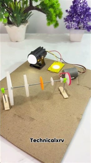 Led light + dcmotor power💥 #experiment #dcmotor #motorbuilding #diy#tech #motor