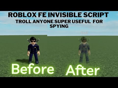 Roblox Invisible Script | Best for Spying Work for Mobile as well Computer