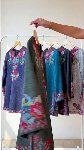 Rustorange Kashmira Woollen Coord Set