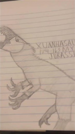 Drawing xuanhasaurus #dinosaur #jurassic #drawing #paleoart