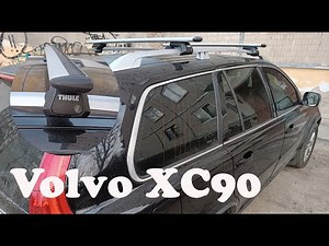 How to mount the Volvo XC90 roof rack with railing