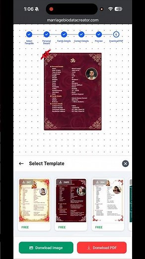 Mobile se Marriage Biodata kaise banaye? Free Biodata Maker Pdf Download