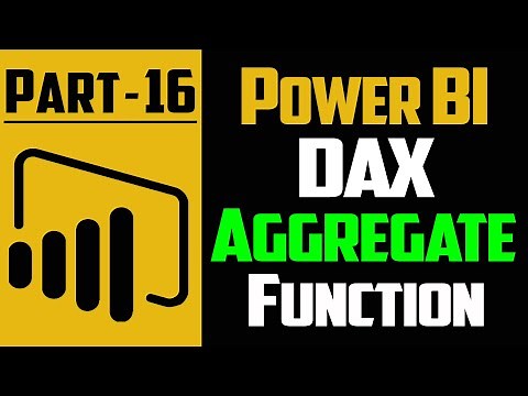 Power BI DAX Aggregate Function in Hindi | Power BI Tutorial for Beginners | Part-16