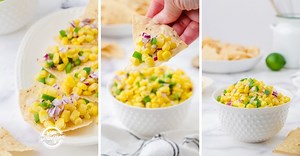 Easy Corn Salsa Made with Frozen Corn Recipe