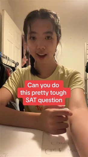 5.5K views · 89 reactions | TOUGH SAT QUESTION – CAN YOU SOLVE IT? This one’s a little tough! 易✏️ Can you solve this SAT math question? Test your skills and see if you get it right before checking the answer!  | The math tutor | Facebook
