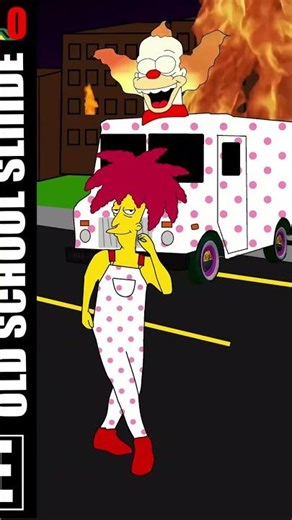 🤡Old School Sliiide 🤡 #thesimpsons #animation #cartoon #fanart #twistedmetal