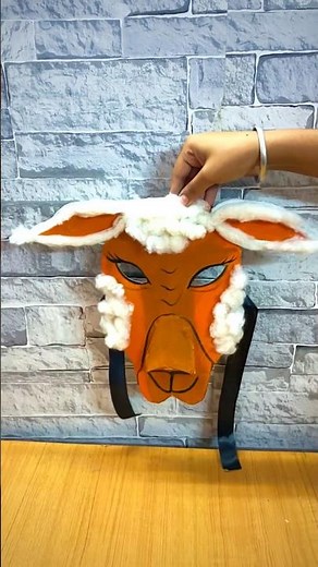 DIY Animal Mask for Kids | Easy School Craft Idea 🎭 #Shorts
