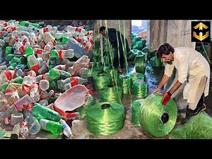 How Recycling Million Waste Plastic Bottles Convert into Polyester Fiber in Factory