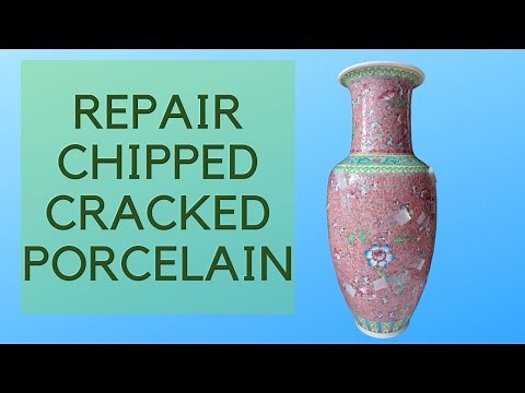 How To Repair Chipped Cracked Porcelain Ceramics With Milliput #ceramics #restoration #porcelain