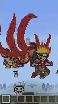 I made a Naruto pixel art #minecraft #kaza013 #naruto