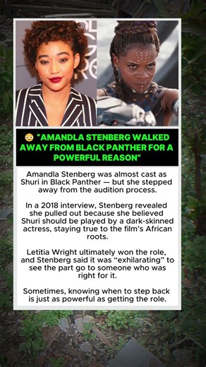 Amandla Stenberg Walked Away From Black Panther for an Unexpected Reason 😮