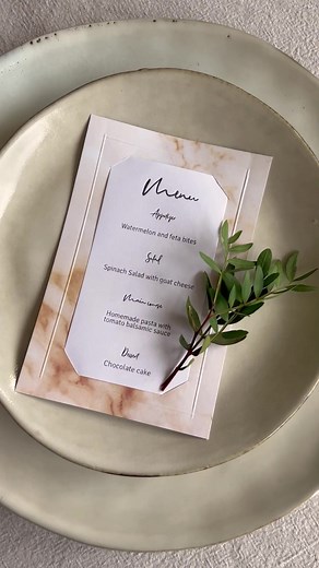 DIY Menu Card Project Design Ideas | Crafted to Smile