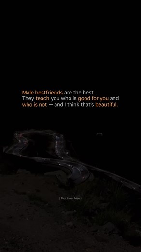 ThatInnerFriend | Some friendships are rare, and male bestfriends are a perfect example of that. 💯 They aren’t just there for fun or laughs — they guide you,... | Instagram