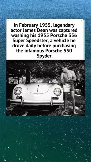 James Dean Washing His Porsche 356 (1955) 🏎️ #1950s #JamesDean #Shorts