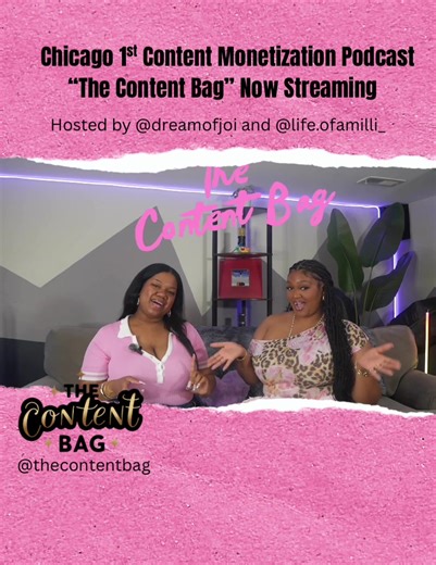 A podcast for creators, brand builders, and anyone ready to use content as a tool for visibility and impact. Hosted by Joi Graham @💖🎙️Host: The Content Bag Pod and Amber Miller @lifeof AMILLI the show brings together digital storytellers, founders, and innovators who are shaping culture-on their own terms. This isn't just for influencers. It's for entrepreneurs, creatives, and everyday people building brands with purpose. Whether you're full-time in the content space or just beginning to see c