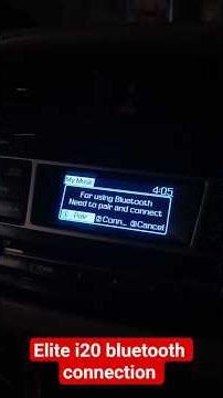 How to connect Bluetooth on Hyundai Elite i20 music system