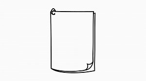 Notepad Line Drawing Illustration Animation Stock Motion Graphics SBV-310682989 - Storyblocks