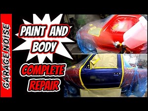 How to do auto body and paint repair from start to finish! ford truck repair, diy auto body