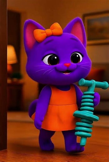 Bounce Squad: Cat & Kids on Pogo Sticks!” Joy, laughter, and spring-powered fun in the backyard.