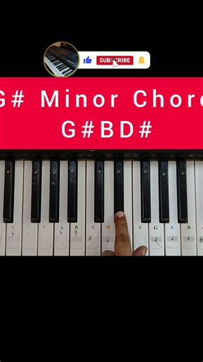 G# Minor Chord | Shorts | Piano Tutorial | Piano Lesson For beginners | How To Play Piano