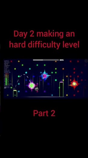 Day 2 making an hard difficulty level #music #geometrydash #hardwork #hard #gd
