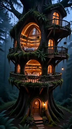 The Most MAGICAL Treehouse Ever Built! 😱✨🏡 #diy #tinyhouse #beforeandafter #transformation