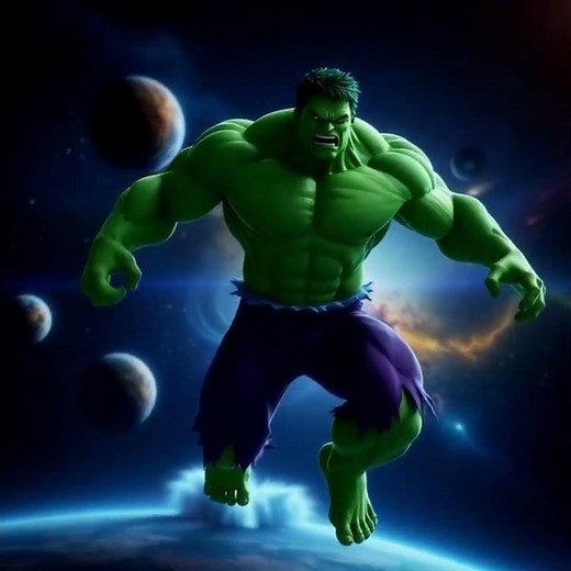 "Hulk vs. Giant Monster Fight – Epic Battle in Space!" #hulk #marvel #comics #animation