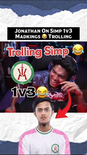 Jonathan Trolling Simp On 1v3 Madkings 😂 #jonathan #neyo #bgmi #soul #s8ul #scout