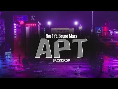 Rosé ft. Bruno Mars APT. Video Background
