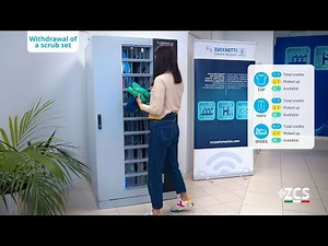 Titan | Automatic scrubs & folded uniforms dispenser w/ soiled garments return unit