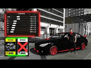BMW M5 E60 V12 engine gearbox: car parking multiplayer