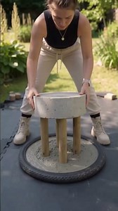 😱 He Turned an OLD TIRE Into a Beautiful Garden Table! 🌿🔥