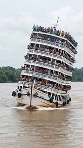 4.7M views · 27K reactions | A multi-deck passenger ship overloaded...
