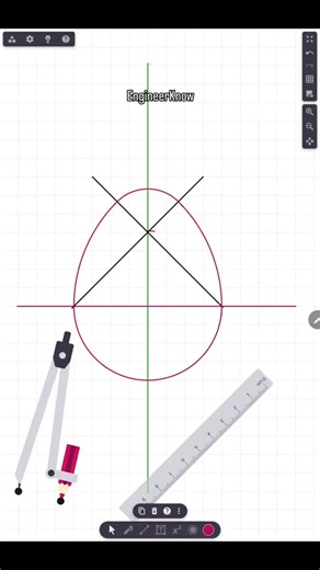 Making of perfect egg shape using Geometry skills #geometryart #GeometryChallenge #math #STEM
