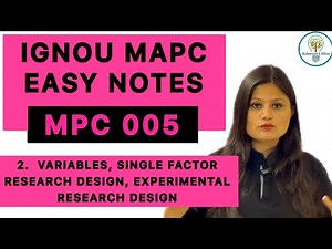 MPC 005 Easy Notes Explanation Part 2 #ignoumapc #mpc005