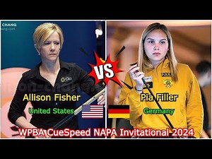 Allison Fisher VS Pia Filler | WPBA CueSpeed NAPA Invitational 2024 - Last 4