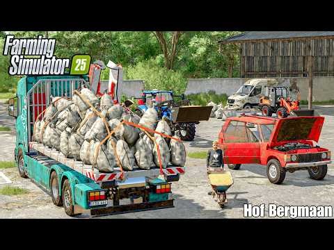 Loaded The Truck with Potato Bags & Selling in Fs25 | Hof Bergmaan | Farming Simulator 25