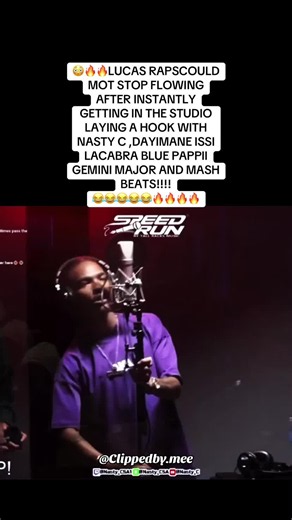 😳🔥🔥LUCAS RAPSCOULD MOT STOP FLOWING AFTER INSTANTLY GETTING IN THE STUDIO LAYING A HOOK WITH NASTY C ,DAYIMANE ISSI LACABRA BLUE PAPPII GEMINI MAJOR AND MASH BEATS!!!! 😂😂😂😂😂🔥🔥🔥🔥 #nastyc #lucasraps #southafrica #southafricatiktok🇿🇦 #fyp