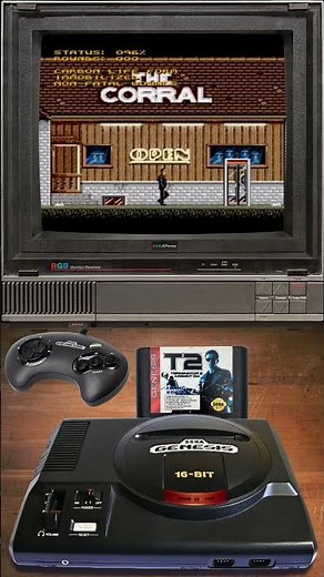 Terminator 2: Judgment Day 1993 - Sega Genesis - Retro Gaming #shorts