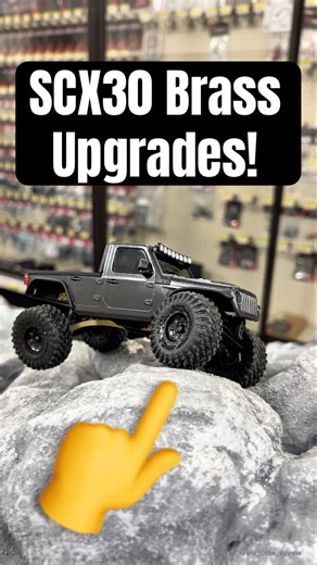 SCX30 Brass Upgrades! #axial #scx30 #rc #rccar #scx24 #crawling #jeep