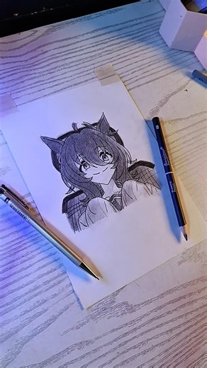 Draw | Agnes Tachyon 🥀 low cortisol Tachyon 😋 #art #anime #umamusume #agnestachyon #fyp