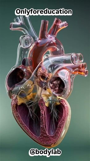 How Your Heart Works in 3D | Inside the Engine of Life #bodylab #healthshorts #shorts #ytshorts #yt
